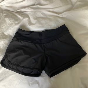 Mid rise lululemon running shorts